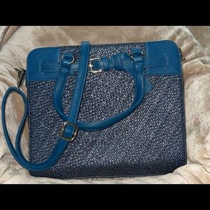 Blue and turquoise purse